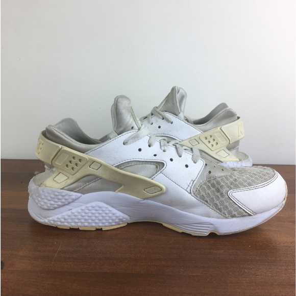 NIKE Men’s Air Huarache Running Shoes 318429-111 Size 10 White - Picture 6 of 10